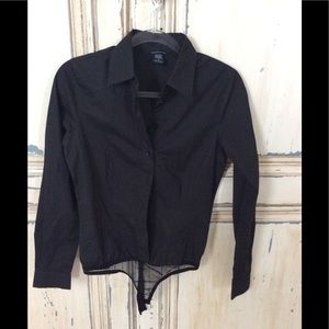 MODA INTERNATIONAL BLACK BODY SHIRT SMALL